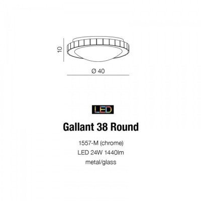 Люстра AZzardo GALLANT 38 ROUND AZ1592