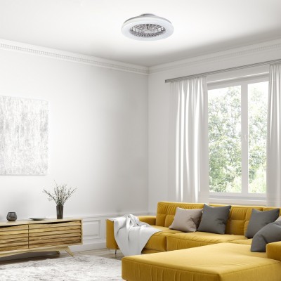 Потолочная люстра с вентилятором Rabalux 71333 Dalfon 2 RGB LED/48W/230V 3000-6500K + пульт Потолочная люстра с вентилятором Rabalux 71333 Dalfon 2 RGB LED/48W/230V 3000-6500K + пульт