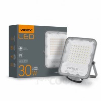Прожектор світлодіодний LED Videx 30W IP65 Premium VL-F2-305G-N 26171 з датчиком день-ніч