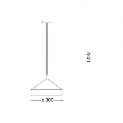 Підвісний світильник Ideal Lux YURTA SP1 D30 BIANCO 285153 Підвісний світильник Ideal Lux YURTA SP1 D30 BIANCO 285153