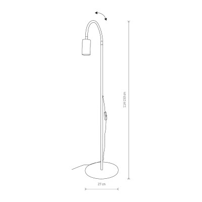 Торшер Nowodvorski 8934 Eye White Eye Flex S