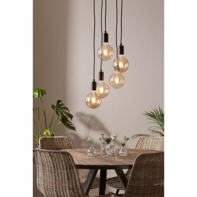 Люстра MarkSlojd Sweden SKY Pendant 5L Round Black 107467