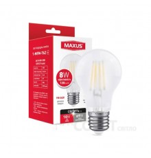 Лампа світлодіодна A60 Maxus філамент 1-MFM-762 8W 4100K 220V E27 Frosted