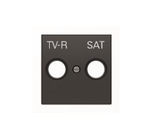 Накладка для телевізійних розеток TV-R+SAT ABB Sky чорний оксамит, 8550.1 NS
