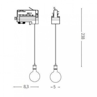 Трековий світильник Ideal Lux FRIDA TRACK RAME ANTICO 248509 Трековий світильник Ideal Lux FRIDA TRACK RAME ANTICO 248509