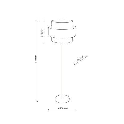 Торшер TK Lighting CALISTO WHITE, 5894