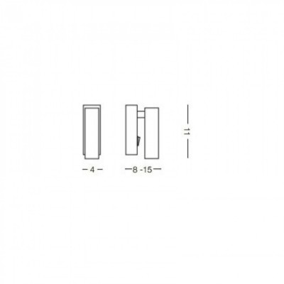 Бра-спот Ideal Lux PAGE AP SQUARE NERO 142241 Бра-спот Ideal Lux PAGE AP SQUARE NERO 142241