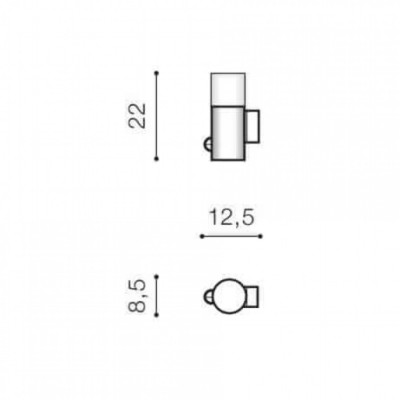 Уличный светильник AZzardo NILS WALL SENSOR BK AZ4479