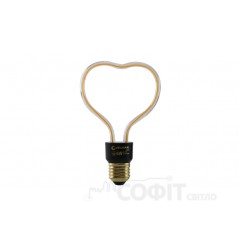Лампа світлодіодна Серце Velmax Filament 4W E27 2700К 220V 21-48-12