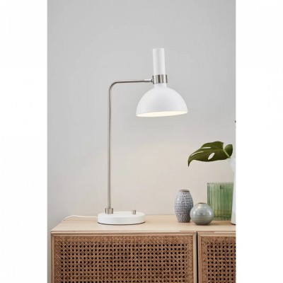 Настільна лампа MarkSlojd Sweden LARRY Table 1L White/Steel 107502
