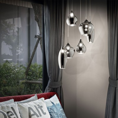 Подвесной светильник Ideal Lux SOFT SP6 FUME' 111841 Подвесной светильник Ideal Lux SOFT SP6 FUME' 111841