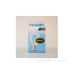 Лампа накаливания А55 60Вт E27 прозрачная Philips (16001381)