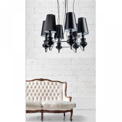 Люстра AZzardo BAROCO 6 BLACK PENDANT AZ1379