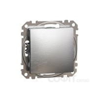 Одноклавишный выключатель Sedna Design & Elements, матовый алюминий, SDD170101 Schneider Electric