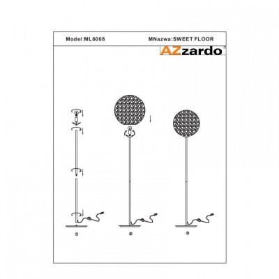 Торшер AZzardo SWEET FLOOR AZ0447