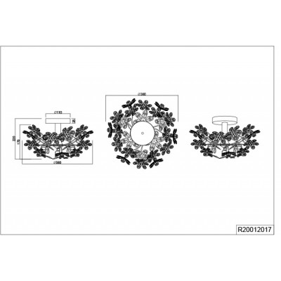 Настенный светильник Trio R20012017 Reality Flower Настенный светильник Trio R20012017 Reality Flower