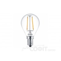 Лампа светодиодная G45 Philips LED Fila ND E14 2.3-25W, 2700K, 230V P45 1CT APR Filament Шар 929001180207