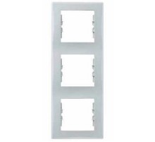 Рамка Sedna SDN5801333 серый 3 поста вертикальн. Schneider Electric