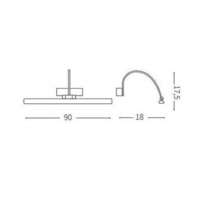 Бра Ideal Lux BONJOUR AP D90 BIANCO 199931 Бра Ideal Lux BONJOUR AP D90 BIANCO 199931