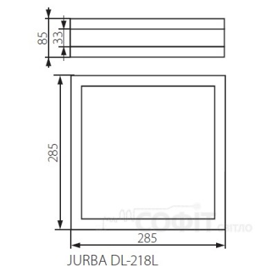 Светильник настенный / потолочный герметичный Kanlux JURBA DL-218L IP44 08981