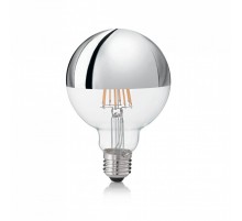 Лампочка Ideal Lux E27 08W GLOBO D095 CROMO 3000K 135526