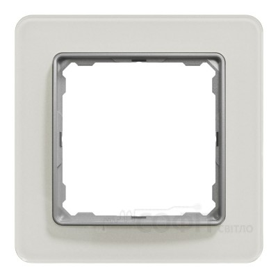 Рамка 1-постовая, белое стекло, Sedna Elements SDD360801, Schneider Electric
