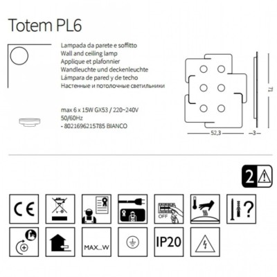 Точечный светильник Ideal Lux TOTEM PL6 215785