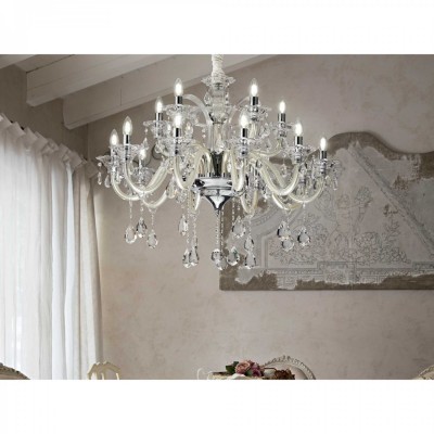 Люстра Ideal Lux COLOSSAL SP15 TRASPARENTE 114170