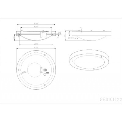 Потолочный светильник Trio 6801011-06 Condus