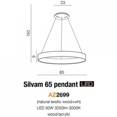 Люстра AZzardo SILVAM 65 PENDANT AZ2699