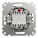 Одноклавишный кнопочный переключатель, без фиксации, черный, Sedna Design & Elements SDD114116, Schneider Electric