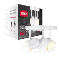 Спотовый светильник MAXUS MSL-01R 3x4W 4100K белый (3-MSL-11241-RW)