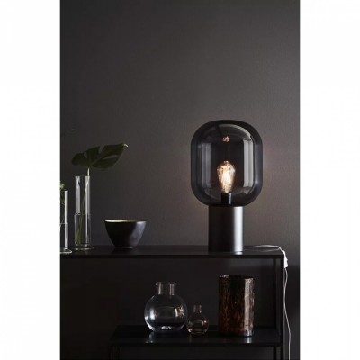 Настільна лампа MarkSlojd Sweden BROOKLYN Table 1L 44cm Black/Smoke 107481