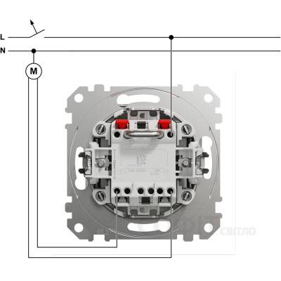 Кнопковий вимикач для жалюзі, без фіксації, алюміній, Sedna Design & Elements SDD113114, Schneider Electric