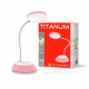 Настольная лампа аккумуляторная TITANUM TLTF-022P 7W 3000-6500K USB розовая