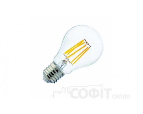 Лампа светодиодная A60 Horoz "FILAMENT GLOBE-6" 6W E27 2700K