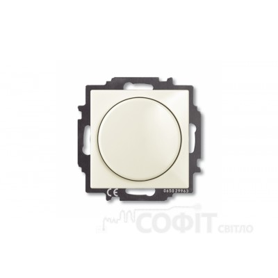 Светорегулятор поворотный 400Вт ABB Basic 55 белый шале, 2251 UCGL-96-507