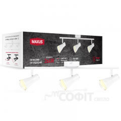 Спотовый светильник MAXUS MSL-02C 3x4W 4100K белый (3-MSL-21241-CW)
