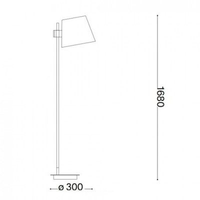 Торшер Ideal Lux AXEL PT1 BIANCO 272245 Торшер Ideal Lux AXEL PT1 BIANCO 272245