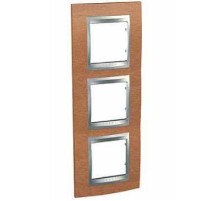 Рамка Unica MGU66.006V.0M2 3М вертикал вишня/алюміній Schneider Electric Top