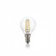 Лампочка Ideal Lux E14 04W SFERA TRASP 3000K DIMM 188935