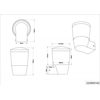 Вуличний світильник Trio 222060142 Trio Shannon Вуличний світильник Trio 222060142 Trio Shannon