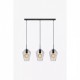 Подвесной светильник MarkSlojd Sweden RETRO Pendant 3L Black/Smoke 107132