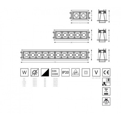Точечный светильник Ideal Lux LIKA TRIM 12W 4000K 267876 Точечный светильник Ideal Lux LIKA TRIM 12W 4000K 267876