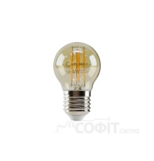 Лампа светодиодная G45 Velmax Filament 4W E27 2200К 220V 21-41-45