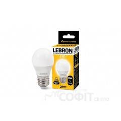 Лампа светодиодная LED Lebron L-G45 6W E27 3000K 220V 480Lm 11-12-49