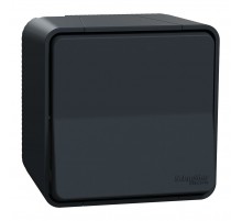 Накладний перемикач в зборі, вологозахищений IP55, чорний, Schneider Electric Mureva Styl, MUR35021
