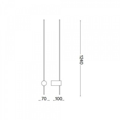 Бра Ideal Lux ESSENCE AP 17W NERO 285108 Бра Ideal Lux ESSENCE AP 17W NERO 285108