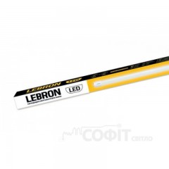 Лампа світлодіодна LED Lebron L-T8-HR, 18W, 1200mm, G13, 6200K, 220V 1500Lm 16-44-12, з утримувачем