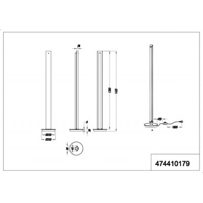 Торшер Trio 474410179 Texel